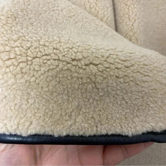 NWT Rebecca Minkoff womens Shearling Toggle Sherpa Coat Wool Blend Coat Size XL - Picture 11 of 14